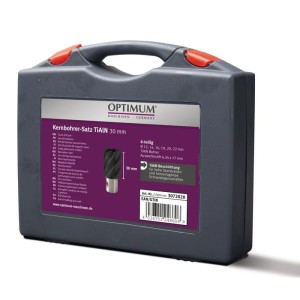 Zestaw frezów trepanacyjnych 6szt 30mm TiAlN 30 OPTIMUM