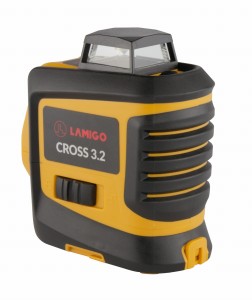 Samopoziomujący laser liniowy Lamigo Cross 3.2 z kolumną rozporową KR34 i odbiornikiem RC-9