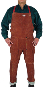 Ogrodniczki spawalnicze Lava Brown (122cm długości)