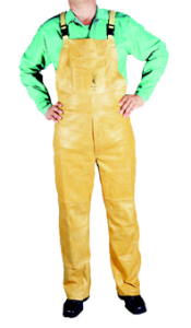 Licowe ogrodniczki skórzane Golden Brown 44-5600 (XXL)