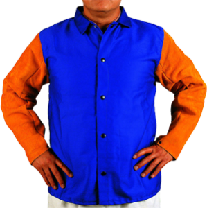 Trudnopalna kurtka Yellow Jacket ze skórzanymi rękawami (XXXXL)