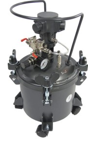 Zbiornik malarski ciśnieniowy 9L z pneumatycznym mieszadłem