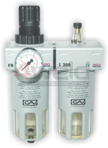 Filtr powietrza + reduktor ciśnienia + naolejacz GAV 1/4" - 1"