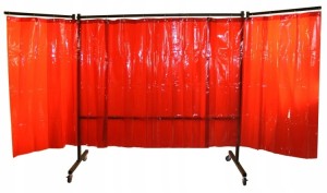 Parawan spawalniczy EASY 1,46m + 2 ramiona 1m